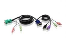 ATEN 2L-5302UU Шнур мон+клав+мышь USB+аудио SPHD15+2xRCA=>HD DB15+2xUSB A-Тип+2xRCA Aten 2L-5302UU фото, купить, цена, магазин