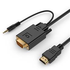Кабель HDMI->VGA Cablexpert A-HDMI-VGA-03-10, 19M/15M + 3.5Jack, 3м, черный, позол.разъемы, пакет Cablexpert A-HDMI-VGA-03-10 фото, купить, цена, магазин