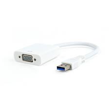 Видеоадаптер (конвертер) USB 3.0 --> VGA Cablexpert AB-U3M-VGAF-01-W, белый Cablexpert AB-U3M-VGAF-01-W фото, купить, цена, магазин