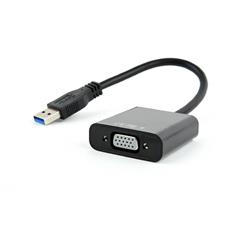 Видеоадаптер (конвертер) USB 3.0 --> VGA Cablexpert AB-U3M-VGAF-01, черный Cablexpert AB-U3M-VGAF-01 фото, купить, цена, магазин