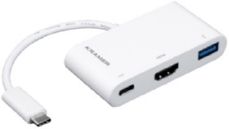 Переходник USB 3.1 тип C вилка на HDMI розетку, USB 3.0 розетку и розетку USB 3.1 Type-C для зарядки мобильных устройств Kramer ADC-U31C/M2 / 99-97210004 фото, купить, цена, магазин