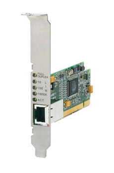 Single port Copper Gigabit Ethernet Adapter for 32 bit PCI bus; Single Pack Allied Telesis AT-2916T фото, купить, цена, магазин