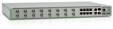 16 x 100FX (LC) & 8 x 10/100TX Port Managed Stackable Fast Ethernet PoE Switch. Dual AC Power Supply Allied Telesis AT-8100S/16F8-LC фото, купить, цена, магазин