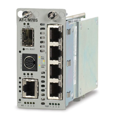 Media 4 x T1/E1 + 10/100TX over SFP 100M Fibre Allied Telesis AT-CM70S фото, купить, цена, магазин