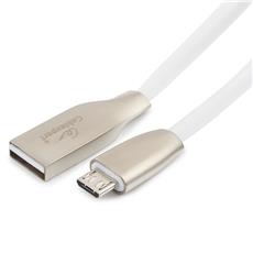 Кабель USB 2.0 Cablexpert CC-G-mUSB01W-1M, AM/microB, серия Gold, длина 1м, белый, блистер Cablexpert CC-G-mUSB01W-1M фото, купить, цена, магазин