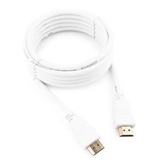Кабель HDMI Cablexpert CC-HDMI4-W-10, 3м, v2.0, 19M/19M, белый, позол.разъемы, экран, пакет Cablexpert CC-HDMI4-W-10 фото, купить, цена, магазин