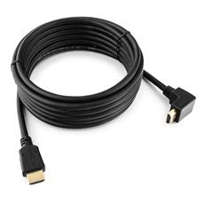 Кабель HDMI Cablexpert CC-HDMI490-15, 4.5м, v1.4, 19M/19M, углов. разъем, черный, позол.разъемы, экран, пакет Cablexpert CC-HDMI490-15 фото, купить, цена, магазин
