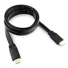 Кабель HDMI Cablexpert CC-HDMI4F-6, 1.8м, v1.4, 19M/19M, плоский кабель, черный, позол.разъемы, экран, пакет Cablexpert CC-HDMI4F-6 фото, купить, цена, магазин