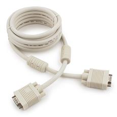 Кабель VGA Premium Cablexpert CC-PPVGA-10, 15M/15M, 3.0м, двойной экран, феррит.кольца, пакет Cablexpert CC-PPVGA-10 фото, купить, цена, магазин