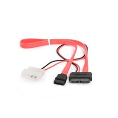 Кабель Combo Slim(mini) SATA Cablexpert CC-SATA-C3, molex+SATA/miniSATA, 6pin+7pin, (длина инт - 50см, питание - 30см), пакет Cablexpert CC-SATA-C3 фото, купить, цена, магазин