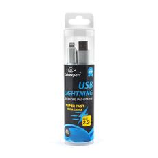 Кабель Cablexpert для Apple CC-U-APUSB01S-1.8M, AM/Lightning, серия Ultra, длина 1.8м, серебристый, блистер Cablexpert CC-U-APUSB01S-1.8M фото, купить, цена, магазин