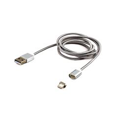 Кабель USB 2.0 Cablexpert CC-USB2-AMLMM-1M, AM/ iPhone lightning, магнитный кабель, 1м, алюминиевые разъемы, коробка Cablexpert CC-USB2-AMLMM-1M фото, купить, цена, магазин
