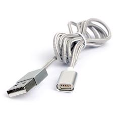 Кабель магнитный USB 2.0 Cablexpert CC-USB2-AMMg-1M, для адаптеров TypeC - microBM 5P - iPhone lightning, 1м, алюминиевые разъемы, коробка Cablexpert CC-USB2-AMMg-1M фото, купить, цена, магазин