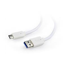 Кабель USB Cablexpert CCP-USB3-AMCM-1M-W, USB3.0 AM/USB Type-C, 1м, белый, поддержка QC, пакет Cablexpert CCP-USB3-AMCM-1M-W фото, купить, цена, магазин