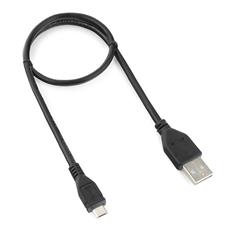 Кабель USB 2.0 Pro Cablexpert CCP-mUSB2-AMBM-0.5M, AM/microBM 5P, 0.5м, экран, черный, пакет Cablexpert CCP-mUSB2-AMBM-0.5M фото, купить, цена, магазин