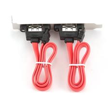 Планка в сист блок 2 eSATA(внешн)/2 SATA(внутр), Cablexpert, CCSATA2RECEPTACLE, 7pin, 40см Cablexpert CCSATA2RECEPTACLE фото, купить, цена, магазин