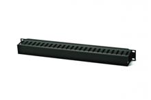 CM-1U-PL-COV Кабельный организатор с пластиковыми кольцами и крышкой, 19 Hyperline CM-1U-PL-COV фото, купить, цена, магазин