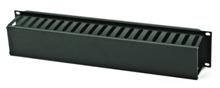 CM-2U-PL-COV Кабельный организатор с пластиковыми кольцами и крышкой, 19 Hyperline CM-2U-PL-COV фото, купить, цена, магазин