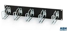 Hyperline CMW-2U-03-BK Кабельный организатор с металлическими кольцами 125x65 мм Hyperline CMW-2U-03-BK фото, купить, цена, магазин