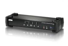 4-ух портовый KVMP™-коммутатор с поддержкой USB 3.0, DisplayPort,изображения 4K. 60 Гц, обладает сверхскоростным концентратором USB 3.1 Gen 1 со скоростью перед Aten CS1924 фото, купить, цена, магазин