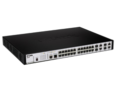 24-Port 10/100Mbps + 4 Combo 1000BASE-T/SFP L3 Managed Switch D-Link DES-3810-28 фото, купить, цена, магазин