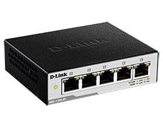 EasySmart Switch 5 x 10/100/1000BASE-T ports, 802,3x Flow Control, StaticTrunk, PortMirroring, IGMP Snooping 802,1Q VLAN up to 3 D-Link DGS-1100-05 фото, купить, цена, магазин