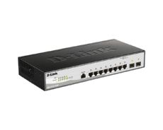 Gigabit Smart Switch with 8 10/100/1000Base-T PoE ports and 2 combo 1000Base-T SFP 48V D-Link DGS-1210-10/ME/DC/A1A фото, купить, цена, магазин