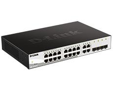Gigabit Smart Switch with 16 10/100/1000Base-T ports and 4 Gigabit MiniGBIC (SFP) ports 802,3x Flow Control, 802,3ad Link Aggreg D-Link DGS-1210-20 фото, купить, цена, магазин