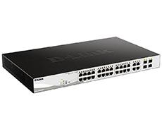 Gigabit Smart Switch with 24 10/100/1000Base-T PoE ports and 4 Gigabit SFP ports D-Link DGS-1210-28MP фото, купить, цена, магазин