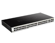 Gigabit Smart Switch with 48 10/100/1000Base-T ports and 4 Gigabit MiniGBIC (SFP) ports 802,3x Flow Control, 802,3ad Link Aggreg D-Link DGS-1210-52 фото, купить, цена, магазин