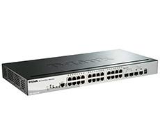 Gigabit Stackable SmartPro Switch with 24 10/100/1000Base-T PoE ports, 2 Gigabit SFP, 2 10G SFP+ ports D-Link DGS-1510-28P фото, купить, цена, магазин