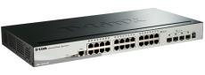 Gigabit Stackable SmartPro Switch with 24 10/100/1000Base-T ports, 4 10G SFP+ ports D-Link DGS-1510-28X фото, купить, цена, магазин