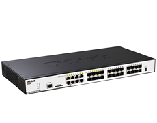 24-Port Managed L2+ Gigabit Switch, physical stacking D-Link DGS-3120-24SC-DC фото, купить, цена, магазин