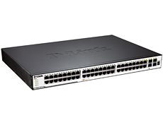 48-Port Managed L2+: 44 10/100/1000BASE-T ports, 4 Combo 10/100/1000BASE-T/SFP, 2x10G CX4 for physical stacking D-Link DGS-3120-48TC фото, купить, цена, магазин