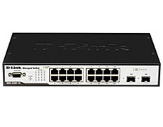 14-port UTP 10/100/1000BASE-T + 2 combo 1000BASE-T/SFP, L2 Management Switch, 19 D-Link DGS-3200-16 фото, купить, цена, магазин