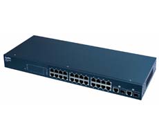 ZyXEL ES-1124 24-портовый коммутатор Fast Ethernet с 2 портами Gigabit Ethernet совмещенными с SFP-слотами ZyXEL ES-1124 фото, купить, цена, магазин