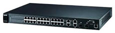 ZyXEL ES-4124 24-портовый коммутатор L3+ Fast Ethernet с 4 портами Gigabit Ethernet из которых 2 совмещены с SFP-слотами ZyXEL ES-4124 фото, купить, цена, магазин