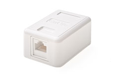 Розетка одинарная, наружная, Cat.5e, микро RJ45m AESP EWX-45-S1/5 фото, купить, цена, магазин