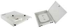 FO-WBX-8UN-MI Бокс оптический настенный на 8 портов (SC, duplex LC, ST, FC) с держателем для 8 КДЗС, фиксатор центрального силового элемента, держатель оболочки Hyperline FO-WBX-8UN-MI фото, купить, цена, магазин