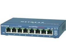 8-портовый 10/100 Мбит/с коммутатор с внешним блоком питания NetGear FS108-200PES фото, купить, цена, магазин
