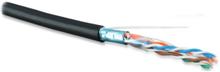 Hyperline FUTP4-C5E-S24-OUT-PE-BK-100 (100м) Кабель витая пара Hyperline FUTP4-C5E-S24-OUT-PE-BK-100 фото, купить, цена, магазин