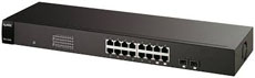 ZyXEL GS-1116A 16-портовый коммутатор Gigabit Ethernet с 16 разъемами RJ-45 из которых 2 совмещены с SFP-слотами ZyXEL GS-1116A фото, купить, цена, магазин