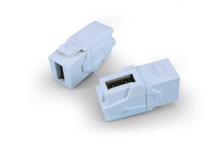 Hyperline KJ1-USB-VA2-WH Вставка формата Keystone Jack с проходным адаптером USB 2.0 (Type A) Hyperline KJ1-USB-VA2-WH фото, купить, цена, магазин