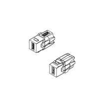 Hyperline KJ1-USB-VA3-WH Вставка формата Keystone Jack с проходным адаптером USB 3.0 (Type A) Hyperline KJ1-USB-VA3-WH фото, купить, цена, магазин