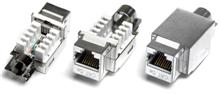 KJ2-8P8C-C5e-90-SH-F-WH Вставка Keystone Jack RJ-45(8P8C), категория 5e, экранированная, Dual IDC(110&Krone type), белая Hyperline KJ2-8P8C-C5e-90-SH-F-WH фото, купить, цена, магазин