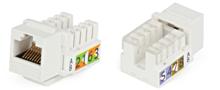 KJ2-8P8C-C5e-90-WH Вставка Keystone Jack RJ-45(8P8C), категория 5e, Dual IDC(110&Krone type), белая Hyperline KJ2-8P8C-C5e-90-WH фото, купить, цена, магазин