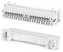 KR-PLP-10-CON-1 Плинт соединительный на 10 пар (аналог Krone), для крепления на штанге, маркировка 1-0 Hyperline KR-PLP-10-CON-1 фото, купить, цена, магазин