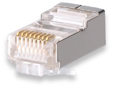 Экранированная модульная 8-позиционная 8-контактная вилка типа RJ45 AESP KRJ45/5SH-100 AESP KRJ45/5SH-100 фото, купить, цена, магазин