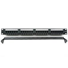 Коммутационная панель Cablexpert NPP-C524CM-001 с задним организатором, 24 порта категории 5E, размер 19 дюймов Cablexpert NPP-C524CM-001 фото, купить, цена, магазин