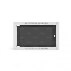 Шкаф настенный телекоммуникационный NTSS WS 12U 600х600х635мм, 2 профиля 19, дверь стеклянная, боковые стенки съемные, разобранный, серый RAL 7035 Emilink NTSS-WSP12U6060GS фото, купить, цена, магазин
